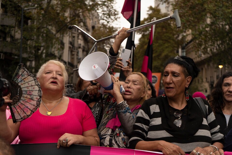 “Las históricas” realizaron una jornada en reclamo por la Ley de reparación travesti trans  (Fuente: Ciro Zaragoza)