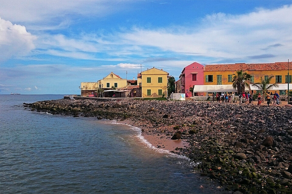 Una de las costas de la Isla de Gorée