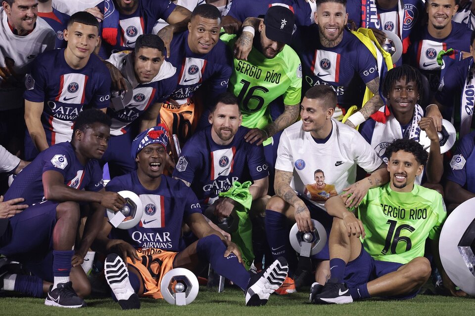 El PSG y Messi tuvieron un festejo muy frío del título ganado la semana pasada (Fuente: EFE)