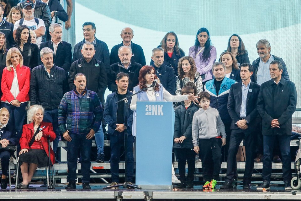 Cristina Kirchner duante el acto del pasado 25 de mayo.  (Fuente: Leandro Teysseire)