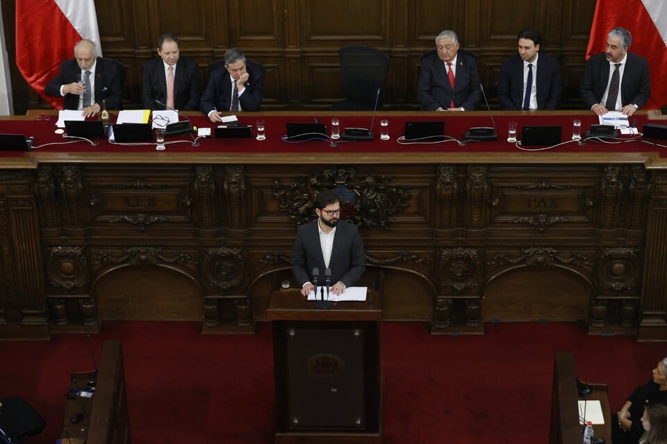 Boric participa en la sesión de instalación del Consejo Constitucional. (Fuente: EFE)