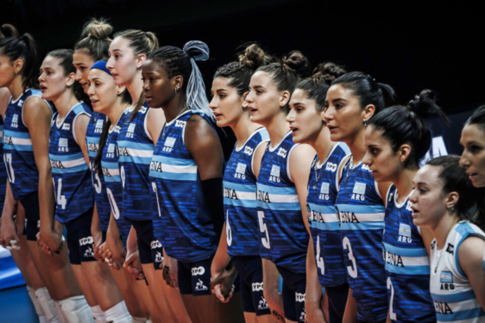 Las Panteras, la selección argentina femenina de voley.  (Fuente: feva)
