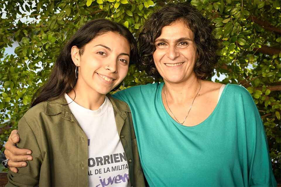 Eugenia Liuzetto con Norma López.
