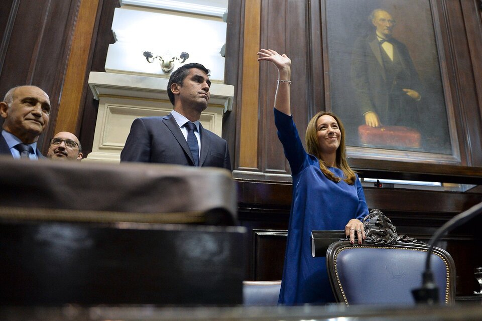 De regreso a la Ciudad, la representación de Vidal se despide de la Legislatura.  (Fuente: NA)