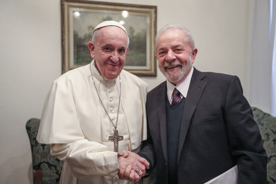 Lula y Francisco coinciden en una amplia agenda de paz, pobreza y medioambiente. (Fuente: EFE)
