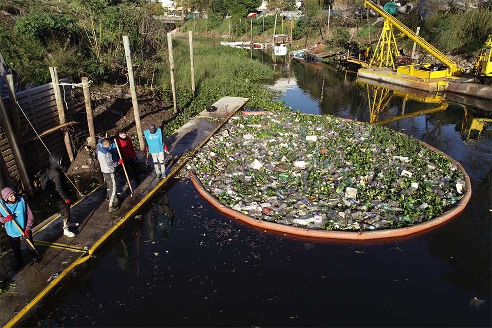 25 toneladas de residuos recolectados en el arroyo Ludueña. (Fuente: Prensa Municipalidad)