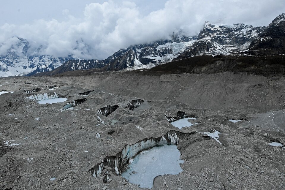 El derretimiento de los glaciares del Himalaya no se detiene (Fuente: AFP)