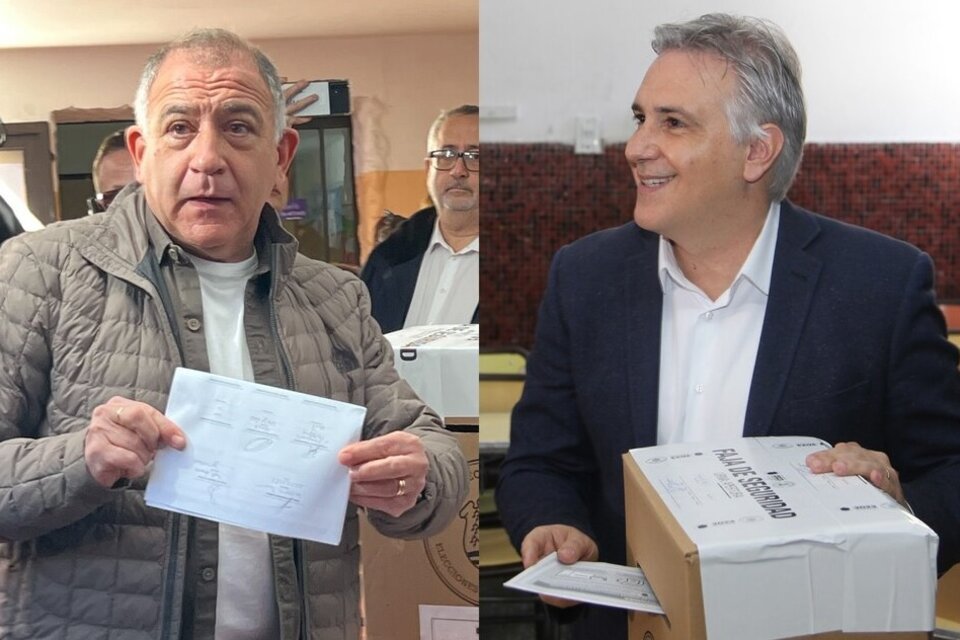 Con el 94,9% de mesas escrutadas, Martín Llaryora se impone ante Luis Juez por una diferencia de 3 puntos en las elecciones provinciales de Córdoba. (Fuente: Télam)