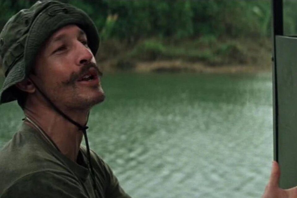 Frederic Forrest en "Apocalypse Now" (1979), de Francis Ford Coppola. 