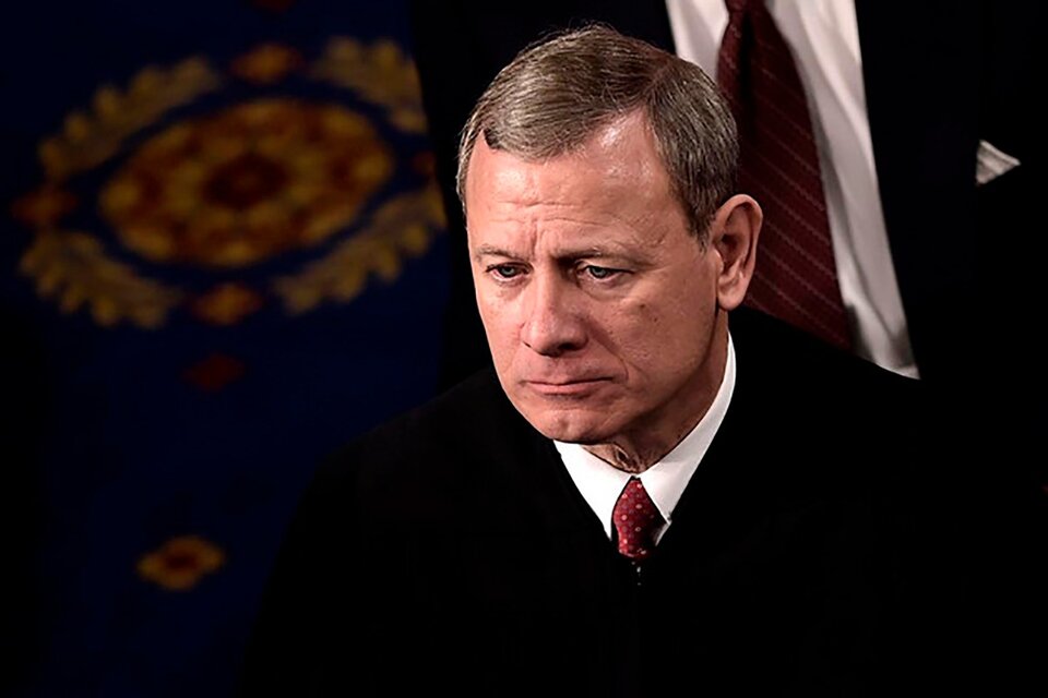 El presidente de la Corte Suprema, John Roberts.  (Fuente: AFP)