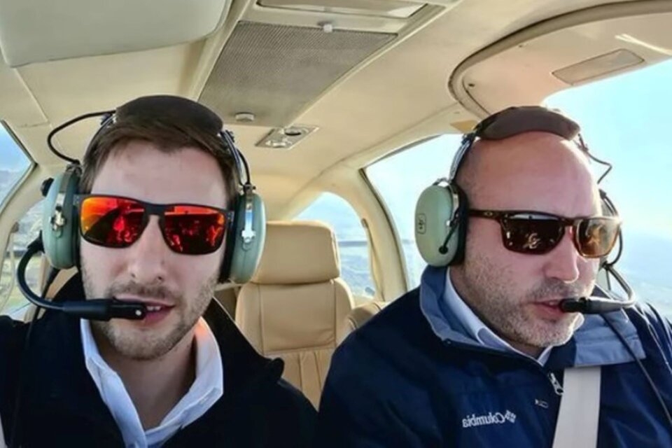 Leandro Ferraris y el copiloto Guillermo Tuymans, fallecidos en ekl accidente de la avioneta en Chaco. Imagen: Instagram