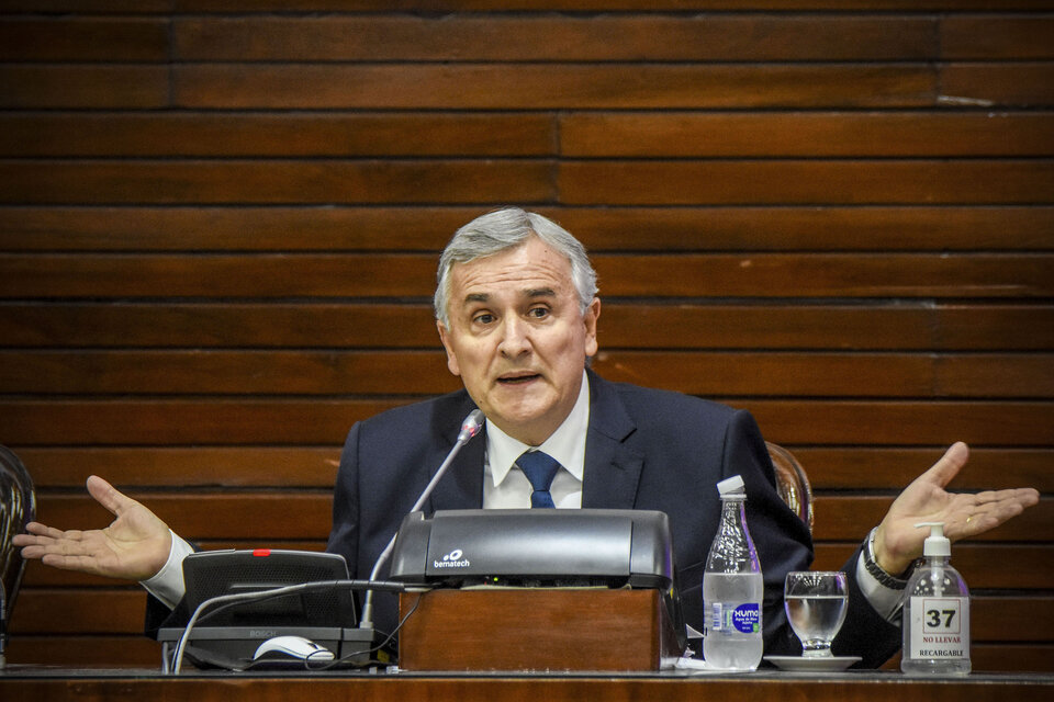 El gobernador Gerardo Morales hizo aprobar la reforma constitucional a las apuradas, sin debate ni participación. (Fuente: Télam)
