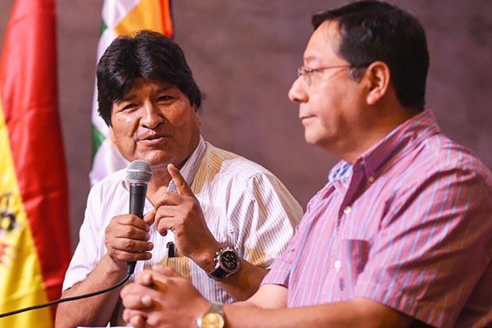 Evo Morales y Luis Arce, cuando se entendían mejor.