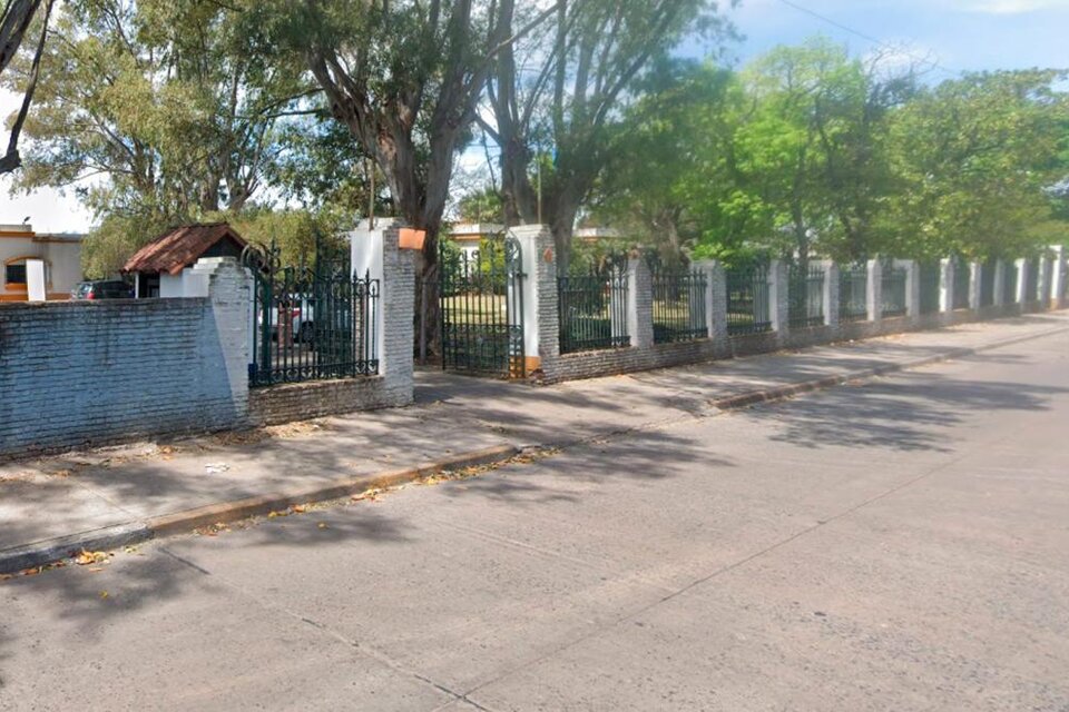 El club de Tiro Federal de Quilmes, donde se produjo el hecho. (Imagen: StreetView - Telam)