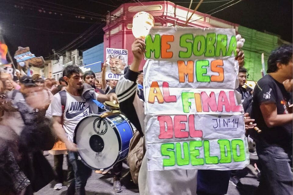 Una nueva manifestación se realizó en la noche de este miércoles, en San Salvador de Jujuy.