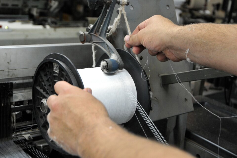 La producción textil creció 4,2 por ciento interanual. (Fuente: Sandra Cartasso)