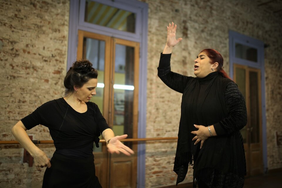 La bailaora Clara Gianoni, íntima de Argentina Cádiz, la voz del flamenco en nuestro país. (Fuente: Jose Nico)