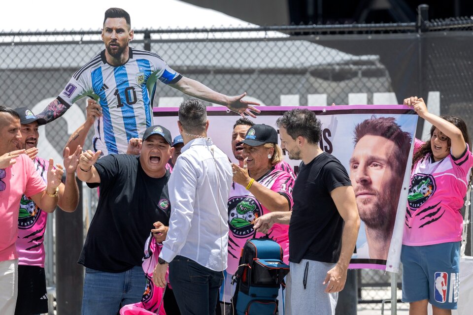 La expectativa por ver a Messi es mayúscula en la Florida (Fuente: EFE)