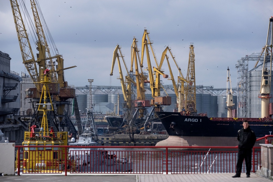 Desde el puerto de Odesa los barcos ucranianos zarpan son problema. (Fuente: AFP)