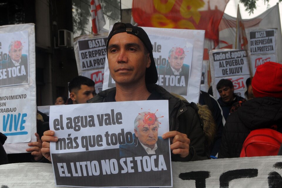 La protesta contra la reforma constitucional de Gerardo Morales. (Fuente: Télam)