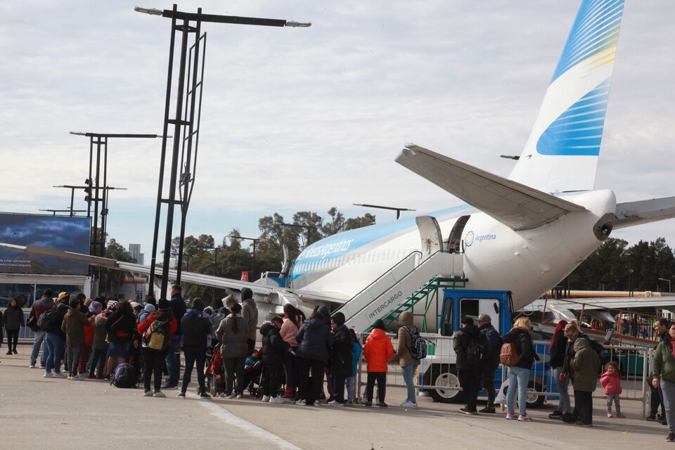 Aerolíneas Argentinas, en la mira de la oposición. (Fuente: Jorge Larrosa)