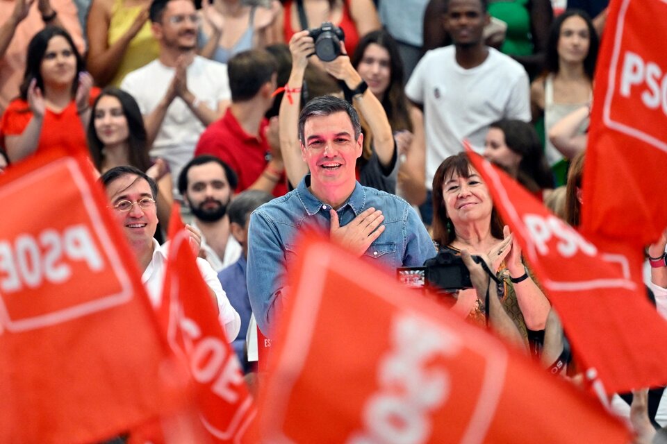 Pedro Sánchez va por la reelección. (Fuente: AFP)