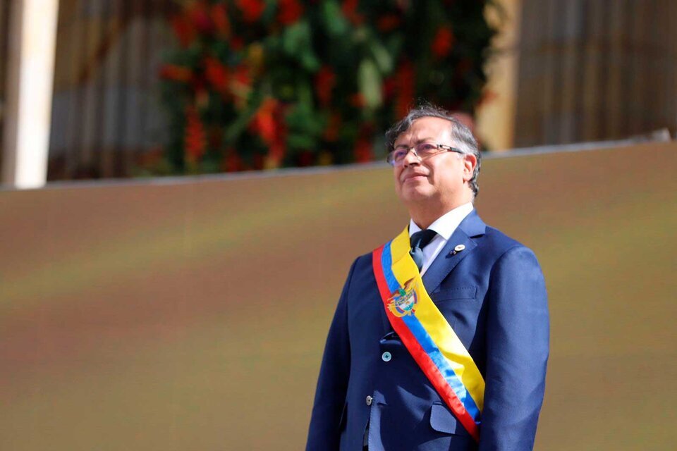 Asunción de Gustavo Petro un año atras. Imagen: Nelson Cárdenas, Presidencia de Colombia 