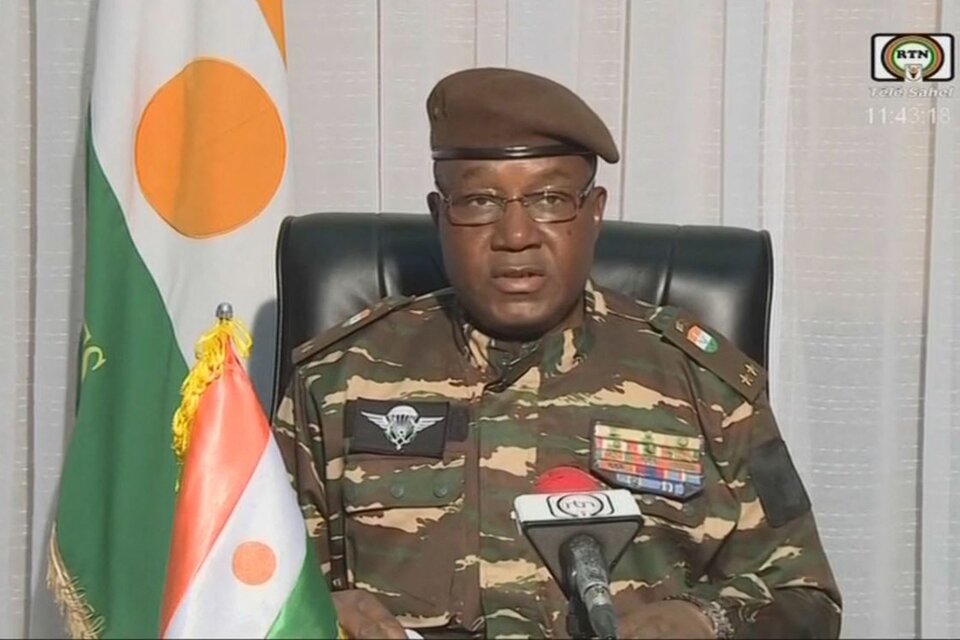 El general Abdourahamane Tchiani, nuevo dictador de Níger. (Fuente: AFP)