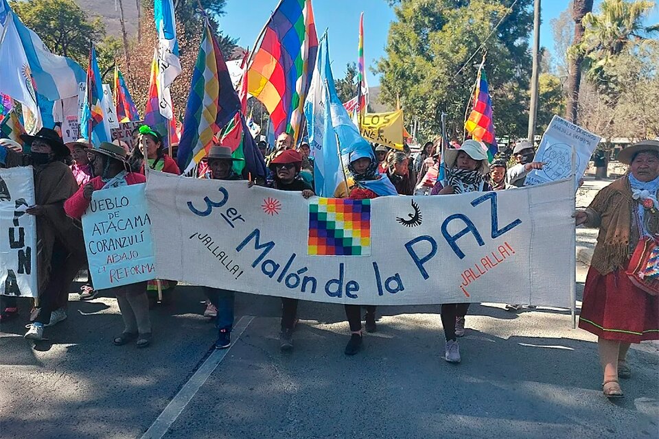 El Malón de la Paz que se aproxima a Buenos Aires.