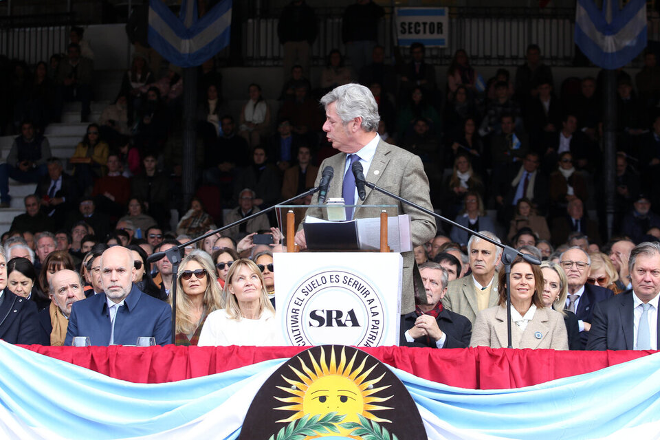 Nicolás Pino durante su discurso.  (Fuente: NA)