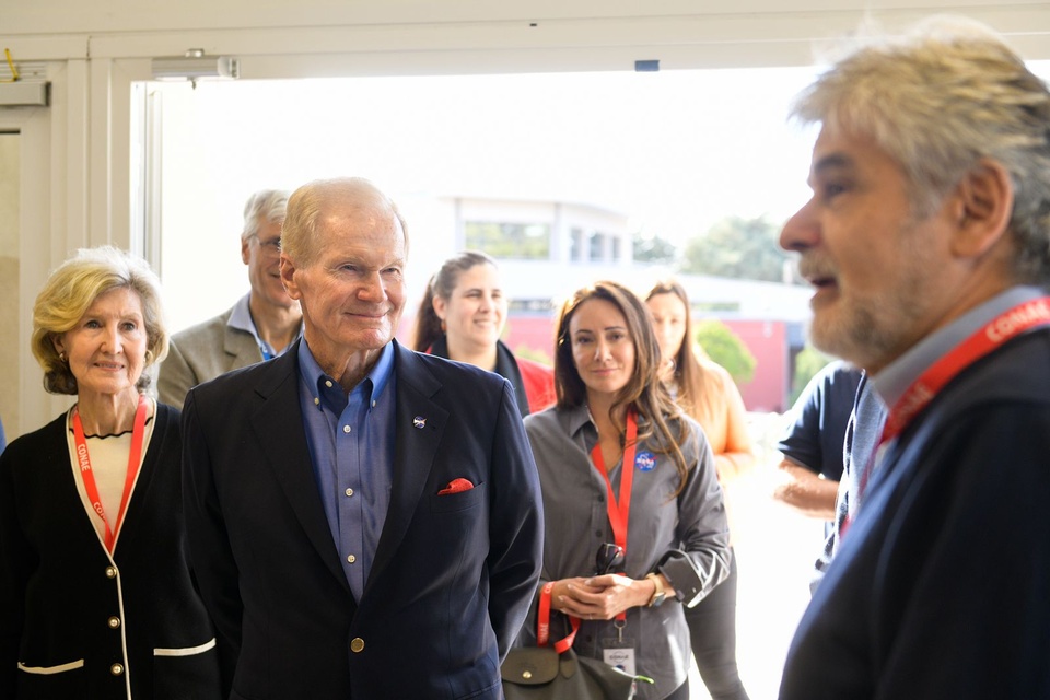 Bill Nelson (izq.) y el ministro de Ciencia, Daniel Filmus. (Fuente: MinCyT)