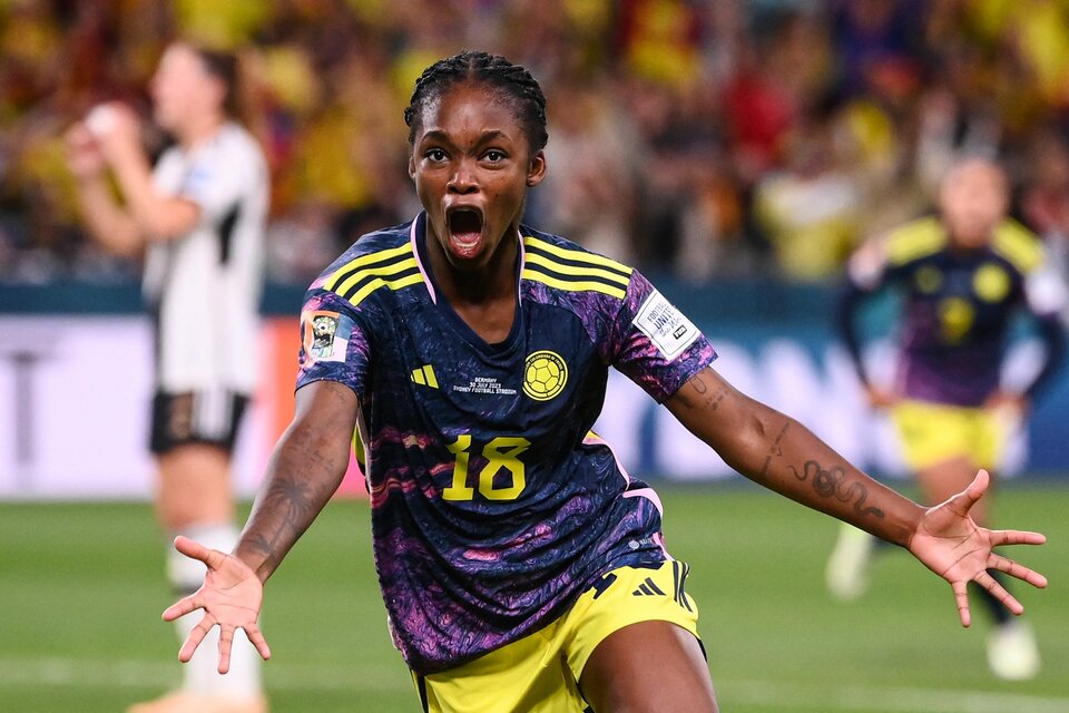 Linda Caicedo metió un gol de antología en el triunfo de Colombia sobre Alemania (Fuente: AFP)