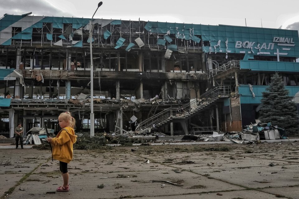 El edificio de una estación marítima en Izmail, Odesa. (Fuente: NA)