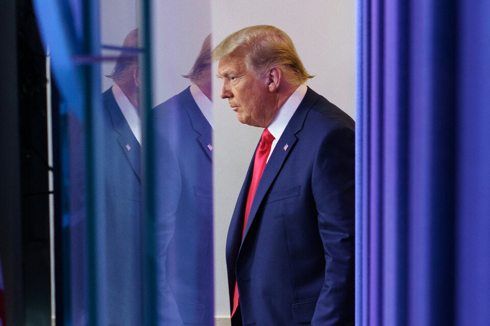 Trump perdido en un laberinto legal. (Fuente: AFP)