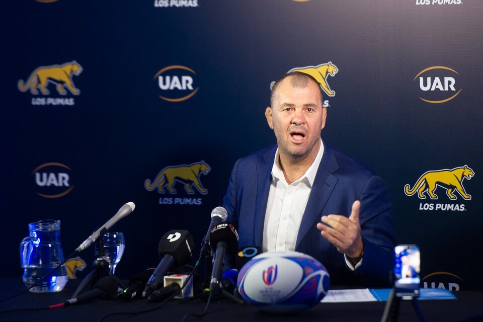 El australiano Michael Cheika, entrenador de Los Pumas (Fuente: Télam)