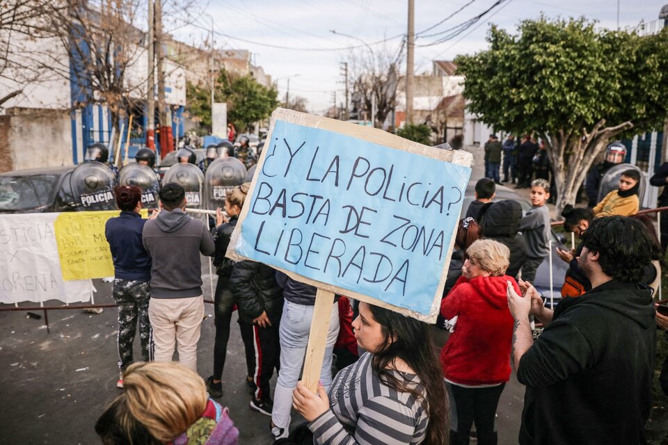 Protestas en Lanús (Fuente: AFP)
