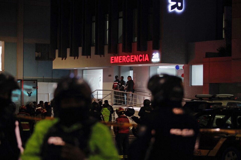 El presunto atacante murió en una sala de urgencias, donde fue trasladado malherido por el enfrentamiento con el personal de seguridad de Villavicencio. (Fuente: AFP)