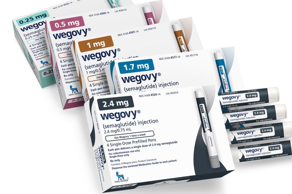 Wegovy es el nombre comercial del principio activo conocido como semaglutida (Foto:Novo Nordisk).