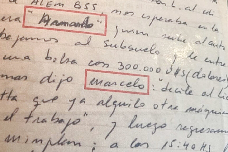 Los peritajes de la PFA y de la UBA revelaron que muchas anotaciones fueron dictadas y que hay escritos del expolicía Jorge Bacigalupo.