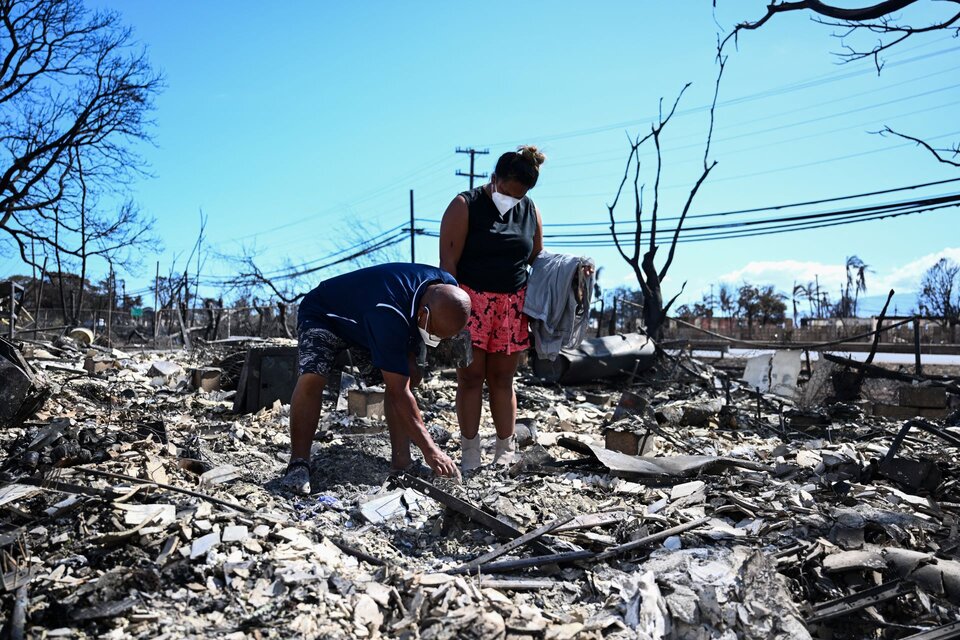 Incendios en Hawaii: ya son 80 los muertos en una de las peores catástrofes de la isla (Fuente: AFP)