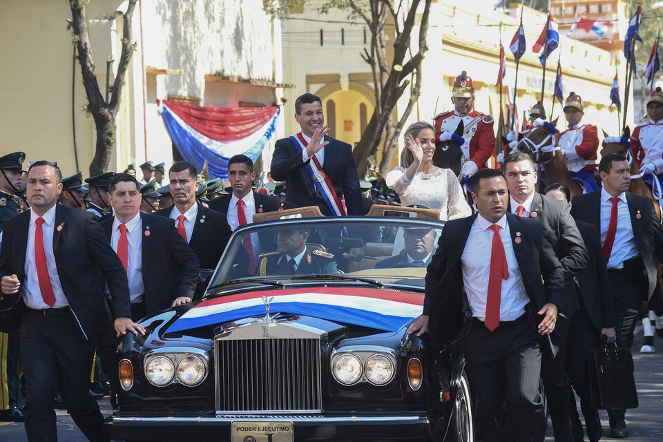 Santiago Peña asumió la presidencia de Paraguay  (Fuente: AFP)