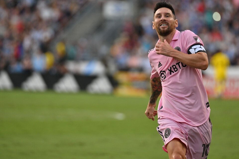 Lionel Messi llevó a Inter Miami a la finaln de la Leagues Cup.  (Fuente: AFP)