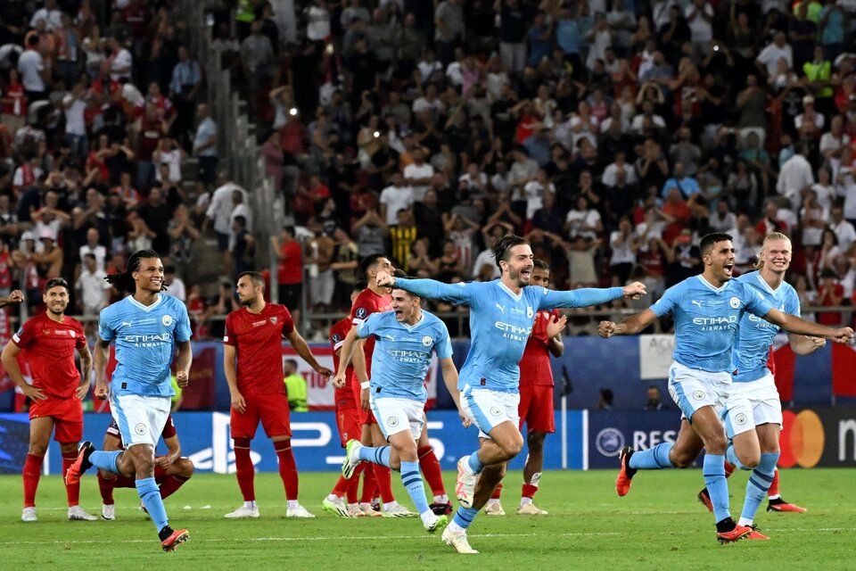 Manchester City vs Sevilla: goles, perlitas y la actuación de los jugadores argentinos (Fuente: AFP)