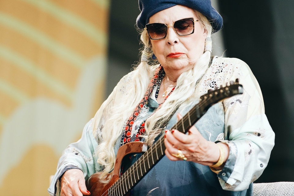 Joni Mitchell en Newport, en 2022