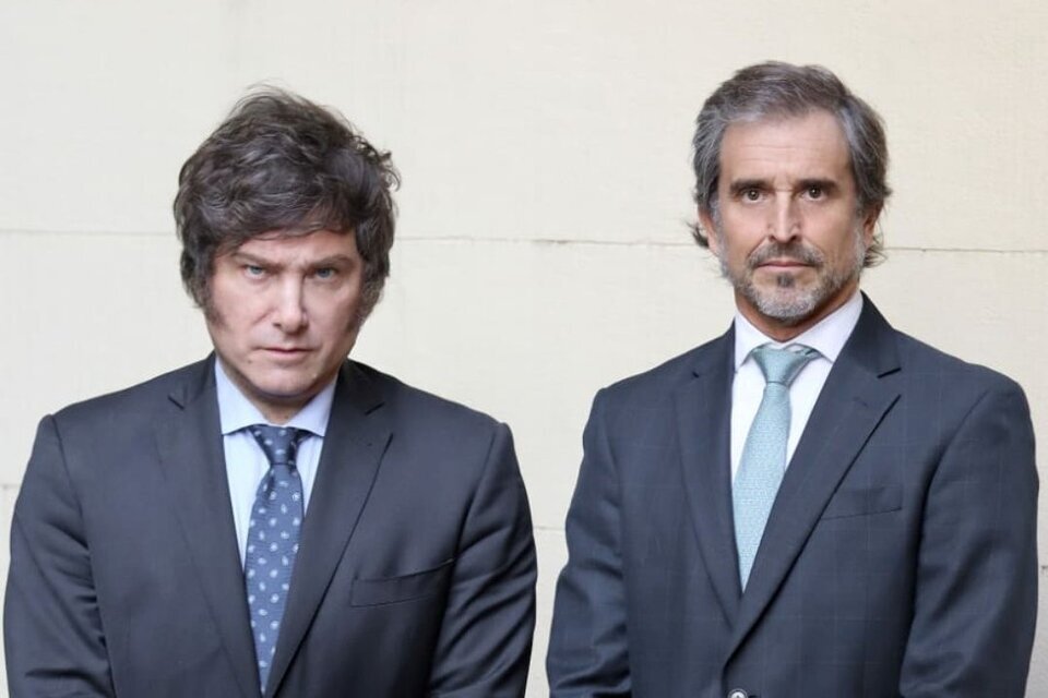 Javier Milei (izquierda) y "Bertie" Benegas Lynch (derecha). Imagen: @NYGBertie