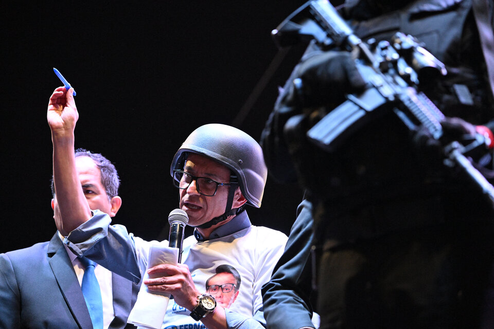 Christian Zurita cerró su campaña con casco. (Fuente: AFP)