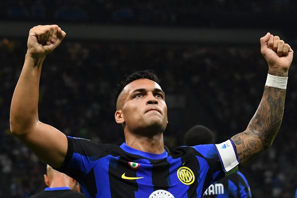Liga de Italia: Doblete de Lautaro para el triunfo del Inter (Fuente: AFP)