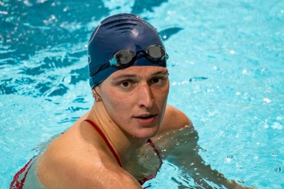 La nadadora estadounidense Lia Thomas (Fuente: AFP)
