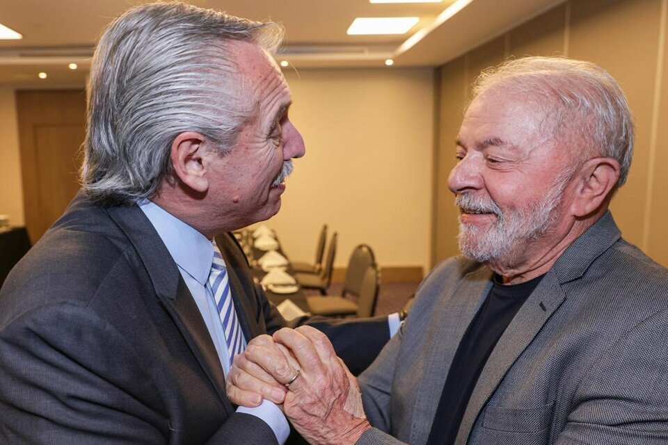 Alberto Fernández y Lula da Silva, los presidentes de Argentina y Brasil respectivamente.  (Fuente: Presidencia)