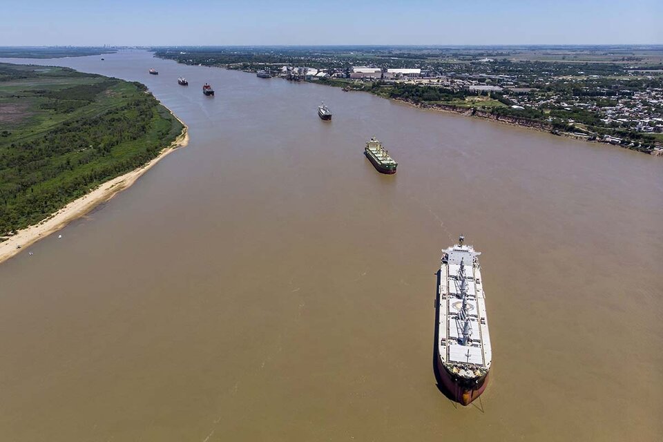 Hidrovía Paraná-Paraguay. (Fuente: AFP)